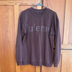 lululemon athletica womens Dark Brown Crewneck sweatshirt